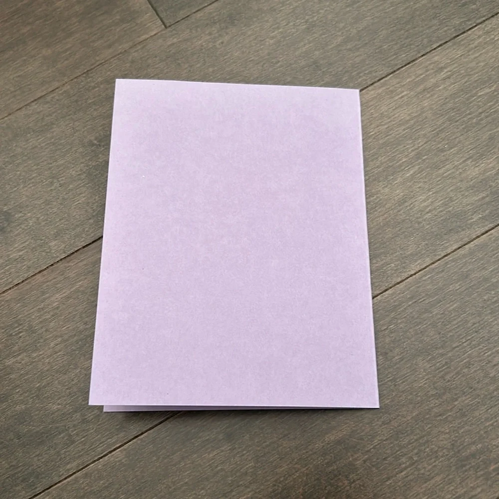 PAPER SOURCE Lilac Plum Purple Blank Greeting Cards & Envelopes, Paper Craft - Picture 3 of 6